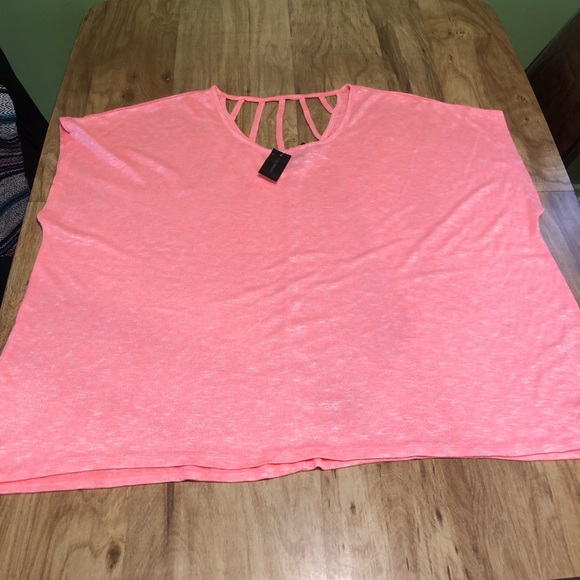 NWT $35 USD Lane Bryant Pink Stretch Blend Sleeveless Top Shirt Women Size 26/28 - Picture 1 of 9
